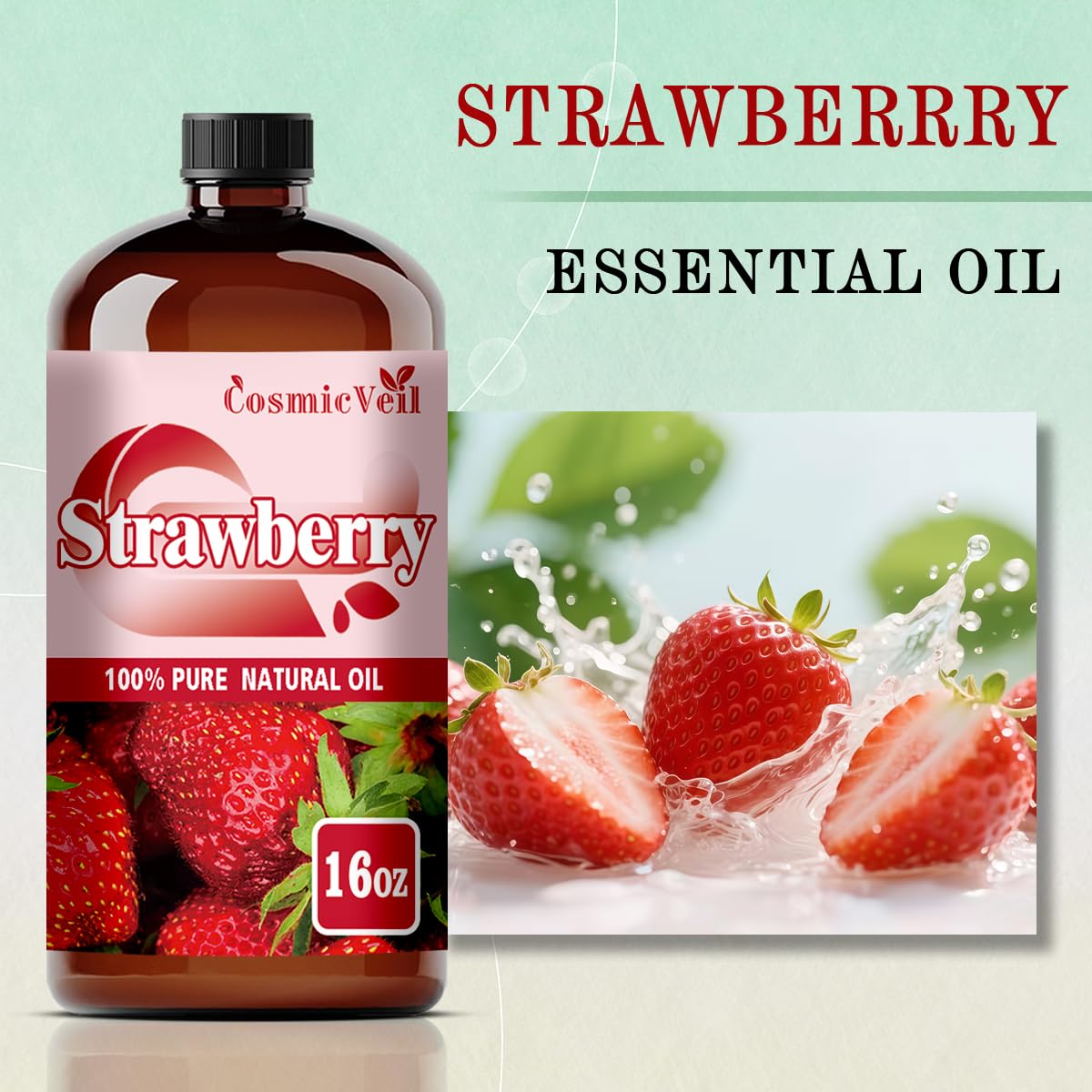 Amber UV-protective glass bottle preserves purity and scent over time.
