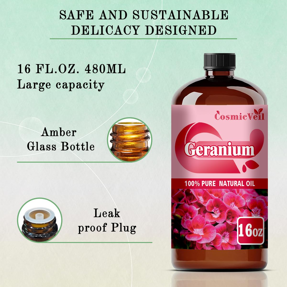 CosmicVeil Geranium gift-box packaging, ideal for birthdays or holidays.
