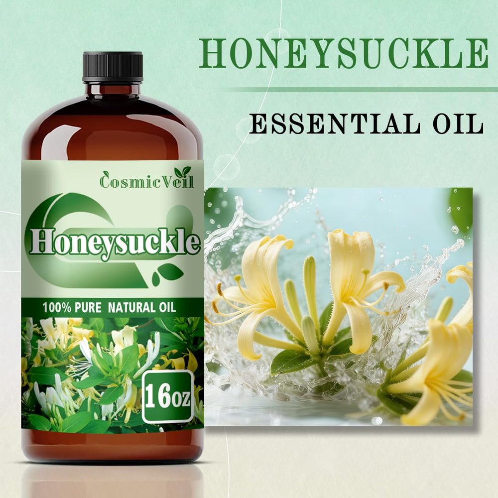 CosmicVeil Honeysuckle oil with dropper enables precise, mess-free application.
