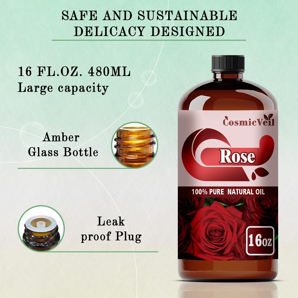 CosmicVeil Rose gold-embossed gift box enhances gifting appeal