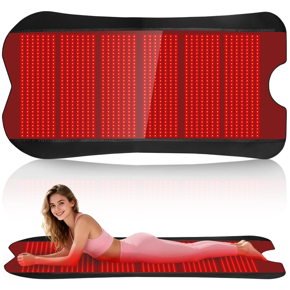 Cosnyu Red Light Therapy Blanket covering the full body to support at-home relaxation and recovery.