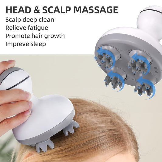 Cotsoco massager close-up showing 4 heads and 28 deep-kneading nodes