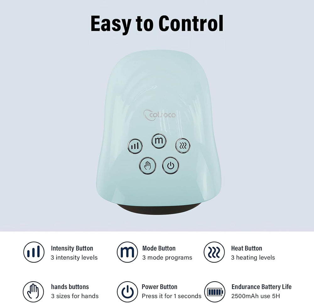 Hand massager size options L/M/S for a personalized fit