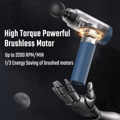 Cotsoco massage gun USB-C charging port for convenient power on the go.