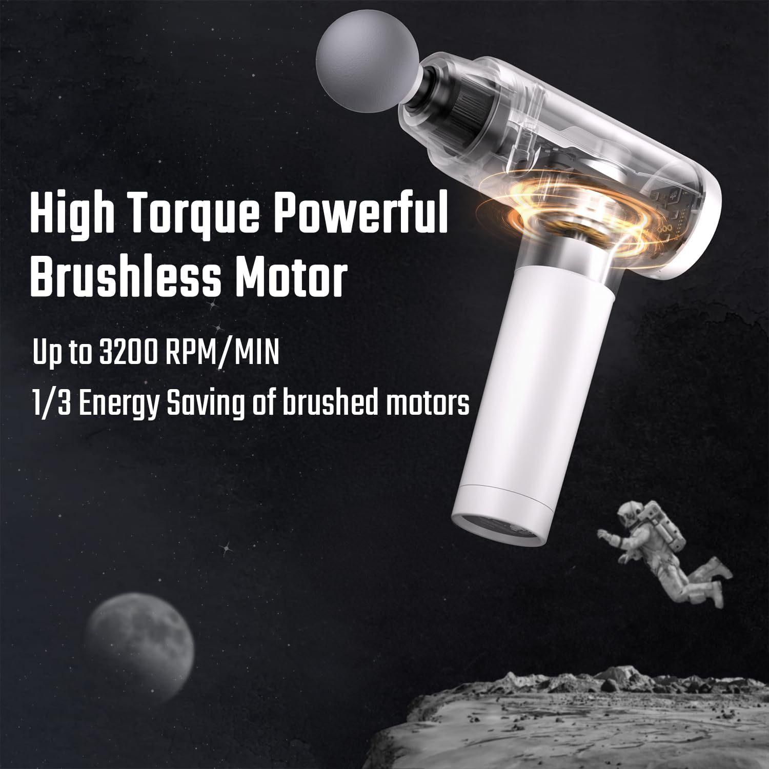 Cotsoco massage gun USB-C charging for portable power.