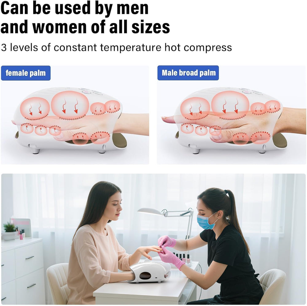 Cotsoco Upgraded Hand Massager with fingertip nodes targets fingertips for precise comfort