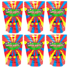 Cotton Mouth Candy Fruit Mix front view of 3.3 oz bags, sugar-free and gluten-free.