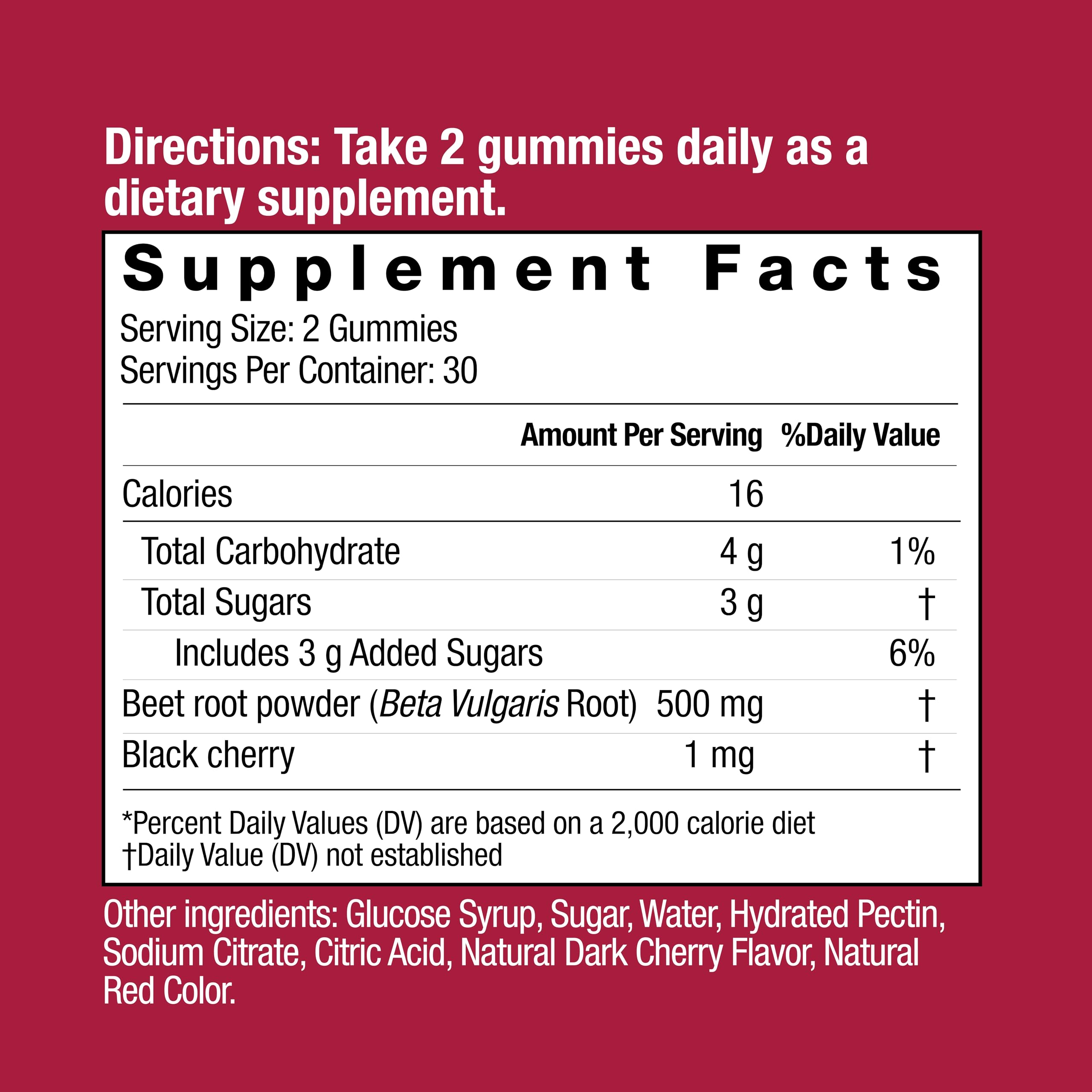 Country Farms Bountiful Beets Gummies ingredients highlight natural beet-derived nitrates