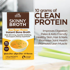 Country Farms Skinny Broth 7 Day Plan packaging emphasizes convenience
