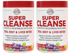 Country Farms Super Cleanse tub front label showcasing gentle detox and digestive support.
