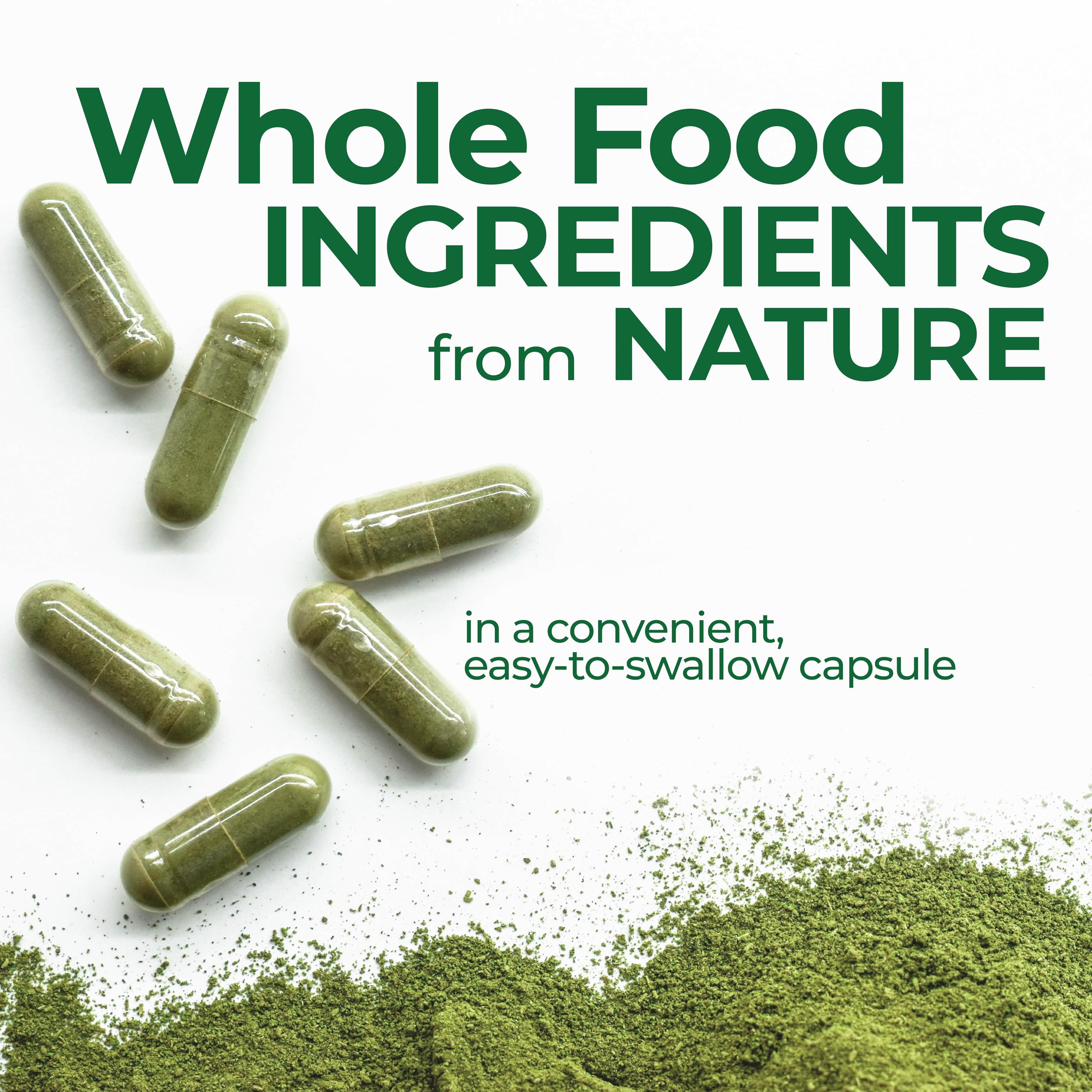 Country Farms Super Greens Vegicaps bottle on kitchen counter for daily use