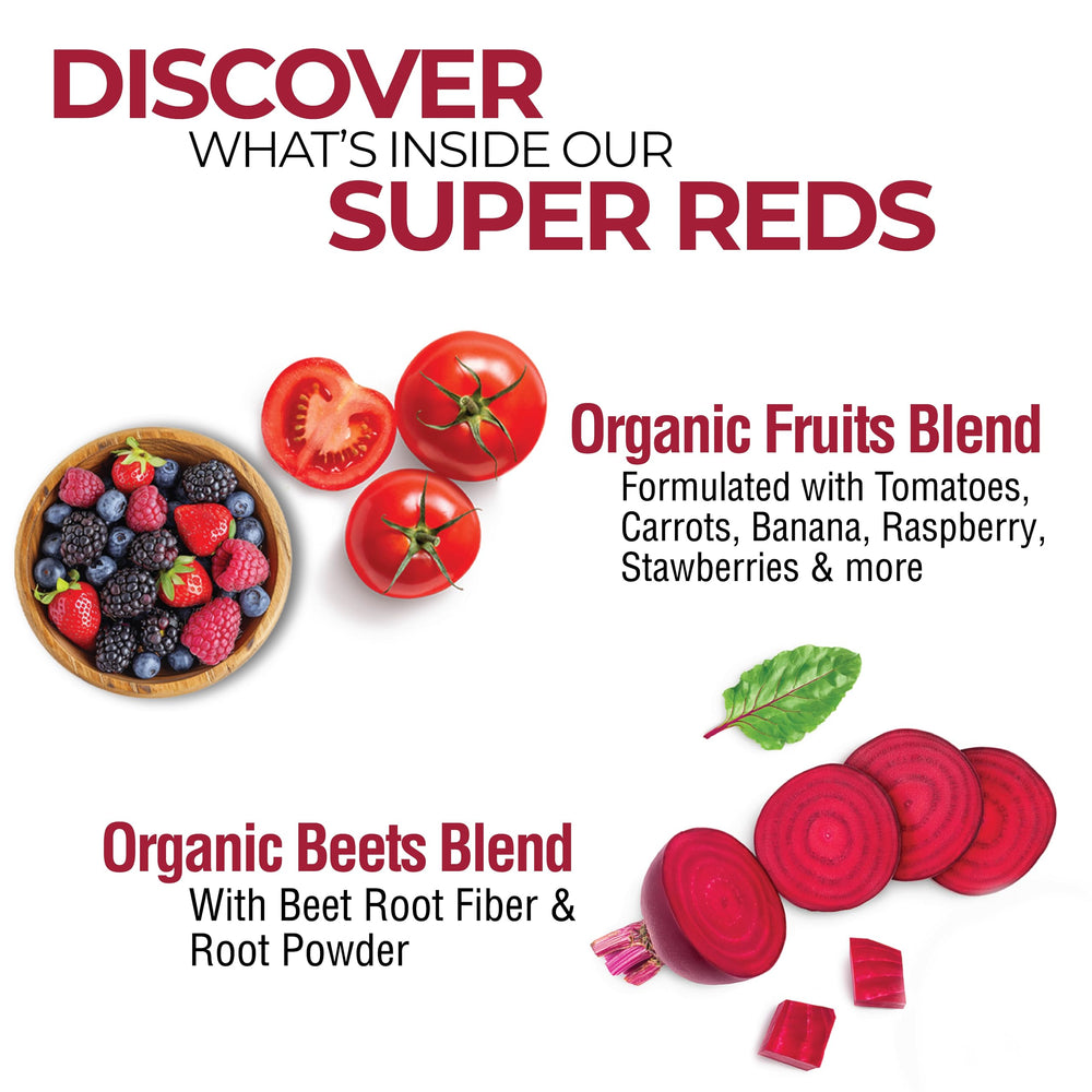 Country Farms Super Reds mixed berry shake ready to blend for a fruit-rich boost