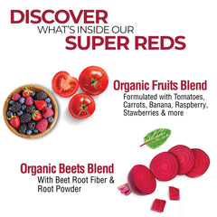 Country Farms Super Reds mixed berry shake ready to blend for a fruit-rich boost
