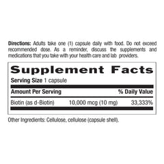 Country Life biotin 10mg packaging front with clean design and branding