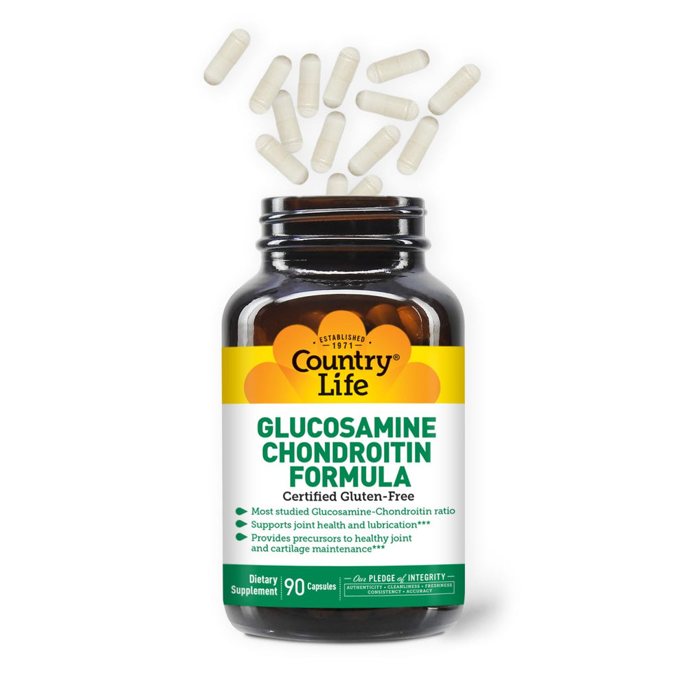 Country Life capsules close-up showing smooth, easy-to-swallow texture.
