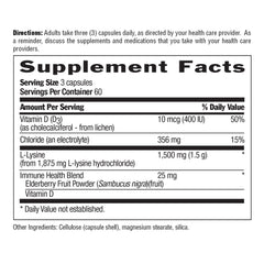 Country Life L-Lysine 1500mg gluten-free vegan badge on bottle