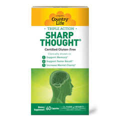 Country Life Sharp Thought daily-use setup for study and focus routines.