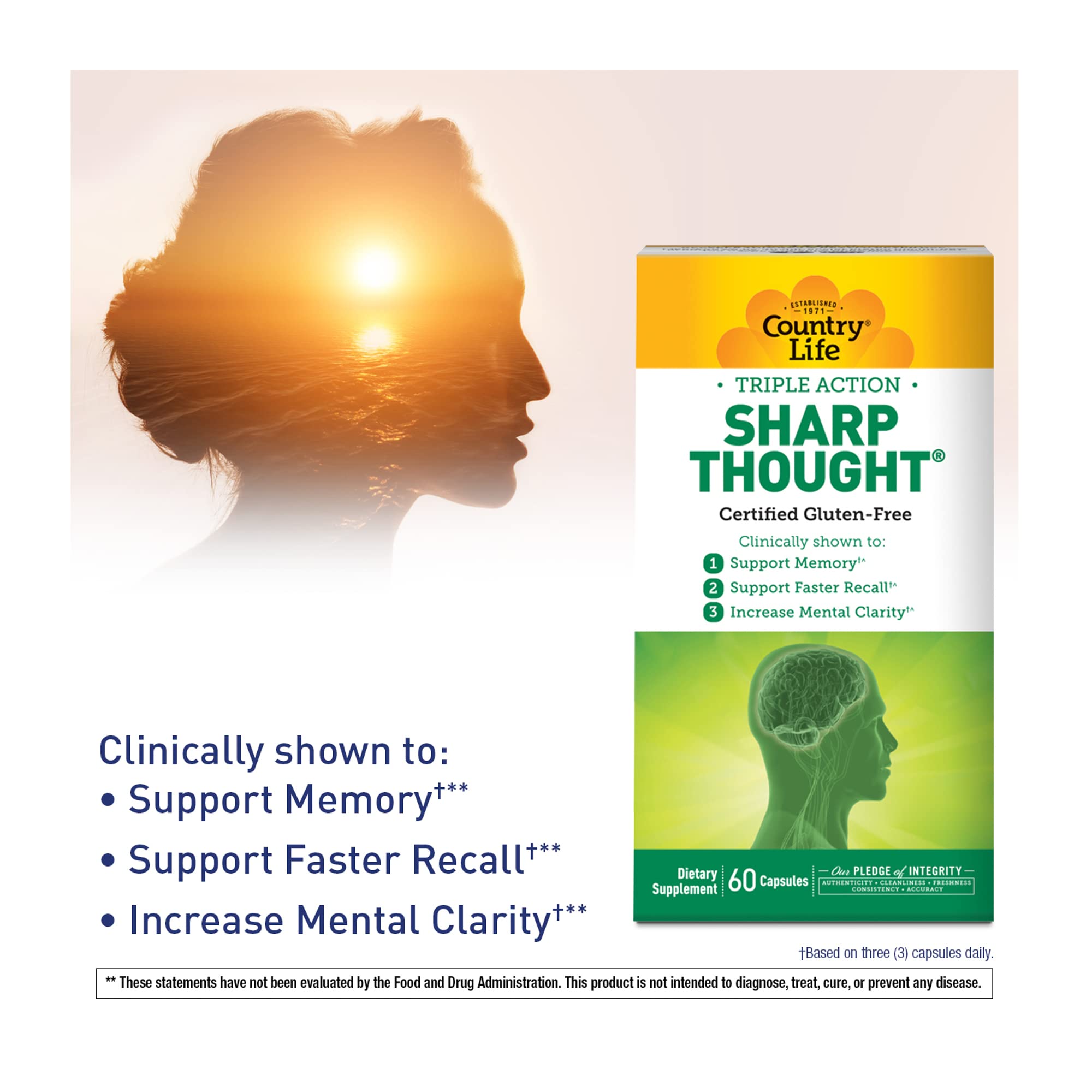Country Life Sharp Thought recyclable packaging highlighting sustainability.