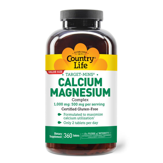 Country Life Target-Mins bottle pour shows easy daily bone health support