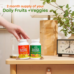 Country Farms bottle pouring capsules for daily health habit