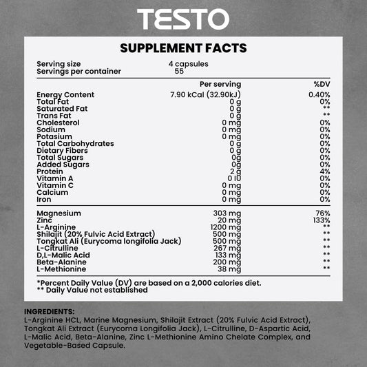 COURA capsules spilled to show texture and daily stamina use