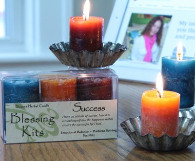 Coventry Creations Blessing Kit - Success candle image emphasizes mindful focus for success
