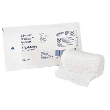 Covidien Dermacea gauze roll 3-ply, soft and absorbent for securing dressings