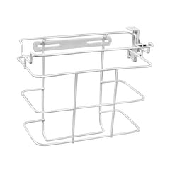 COVIDIEN SharpSafety non-locking bracket keeps 2 qt and 5 qt in-room sharps containers upright for stable use.