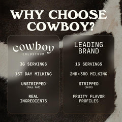 Cowboy Colostrum powder coffee froth captures a convenient way to start the day