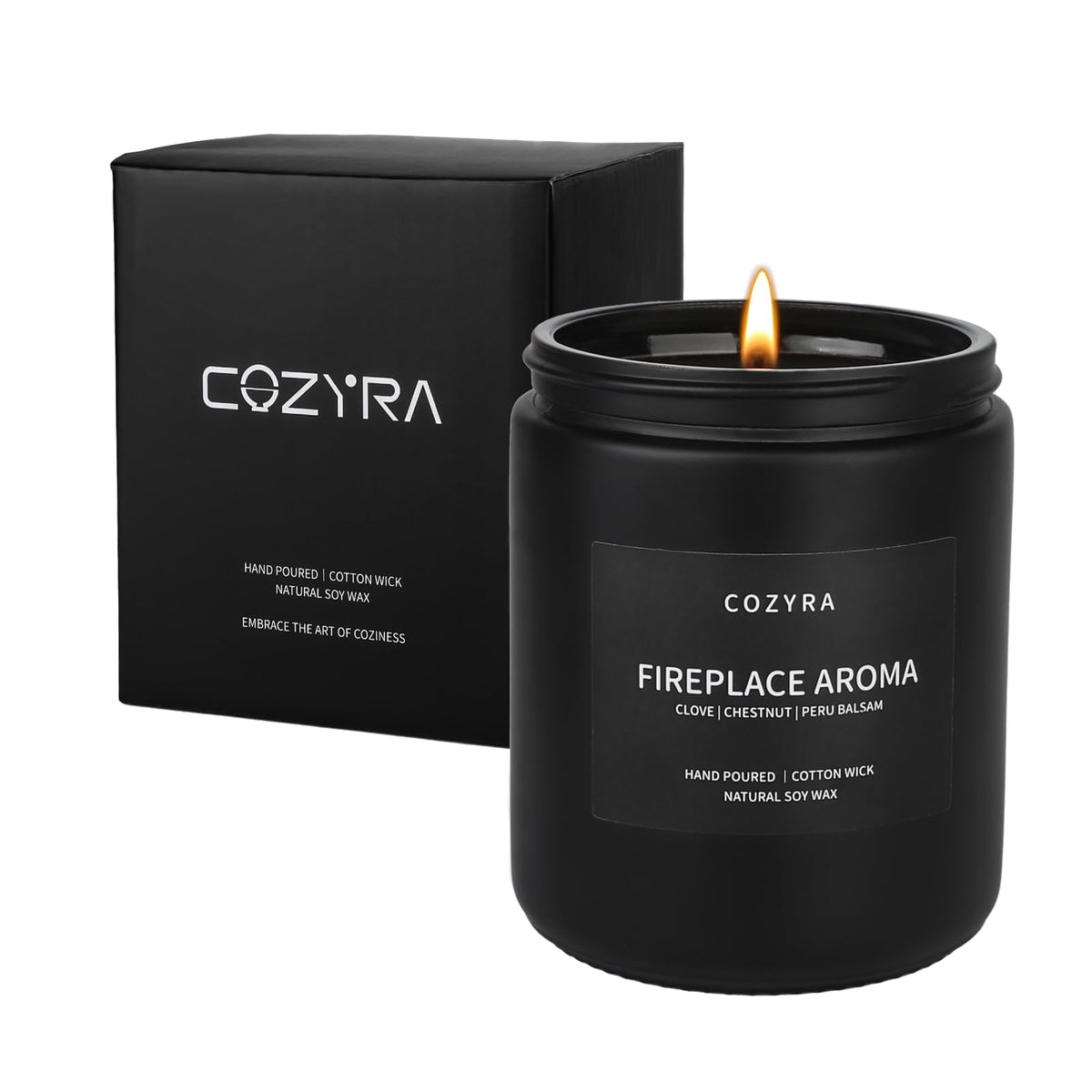 COZYRA leather-vanilla candle creates a refined masculine ambiance for living spaces