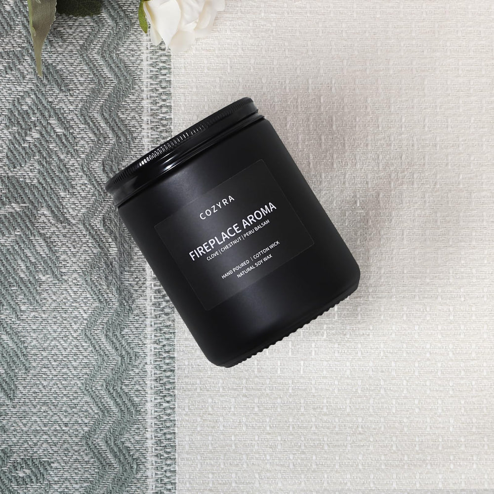 COZYRA smoke-vanilla candle delivers clean burn and long-lasting fragrance