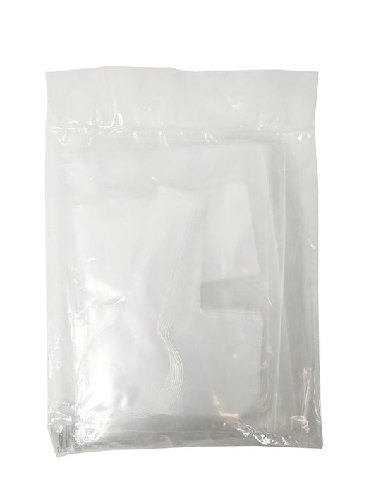 CPR Savers Baby Buddy face shield lung bags front view, bulk 100-pack for convenient stocking.