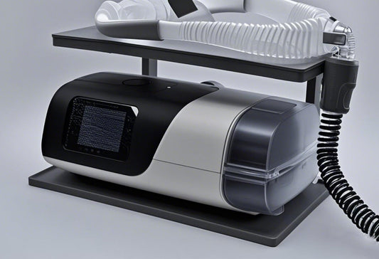 CPAP bedside shelf compact dual-layer keeps essentials organized and elevates the machine.