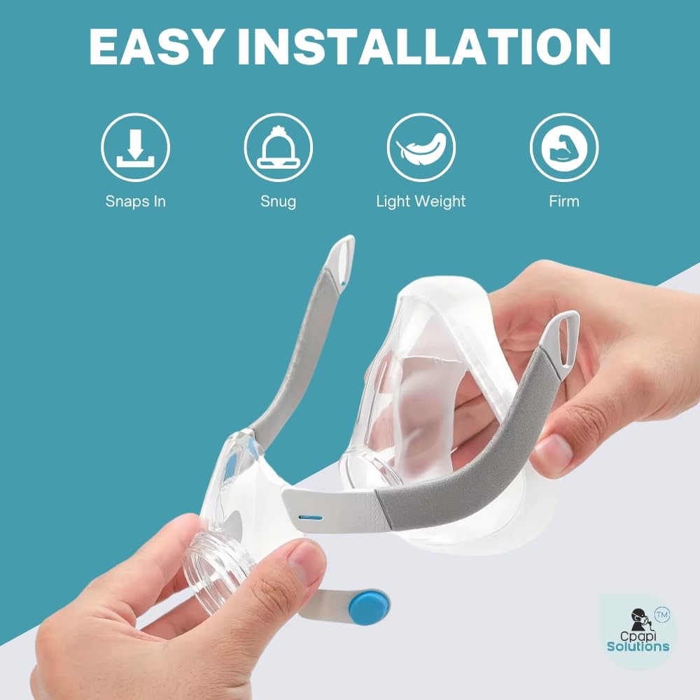 Cushion edge close-up illustrating snug seal for nose and mouth