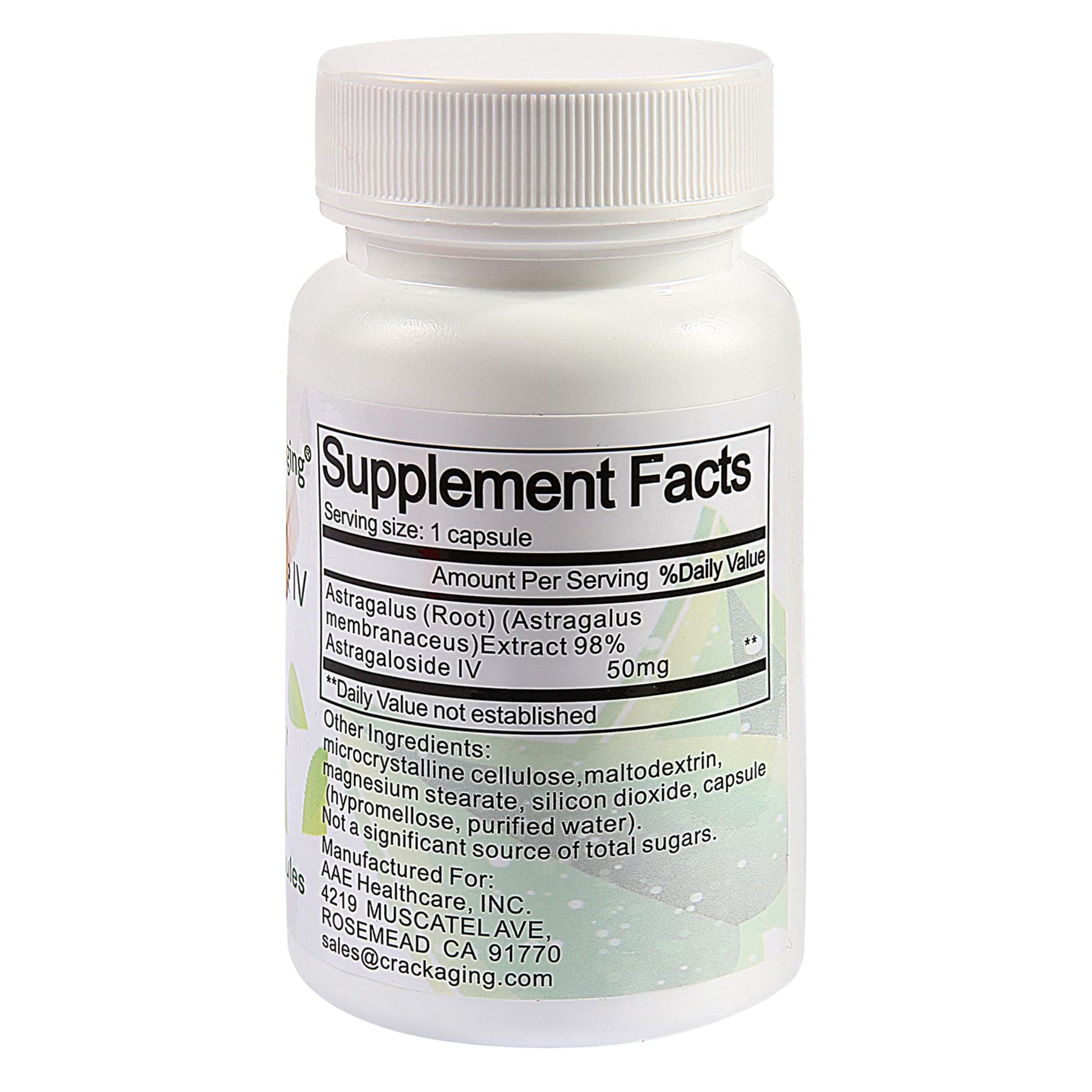 Crackaging Astragaloside IV capsules ready for daily use