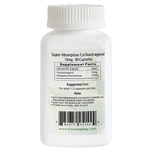 Crackaging CA-100 capsules closeup with vegetarian coating for absorption.