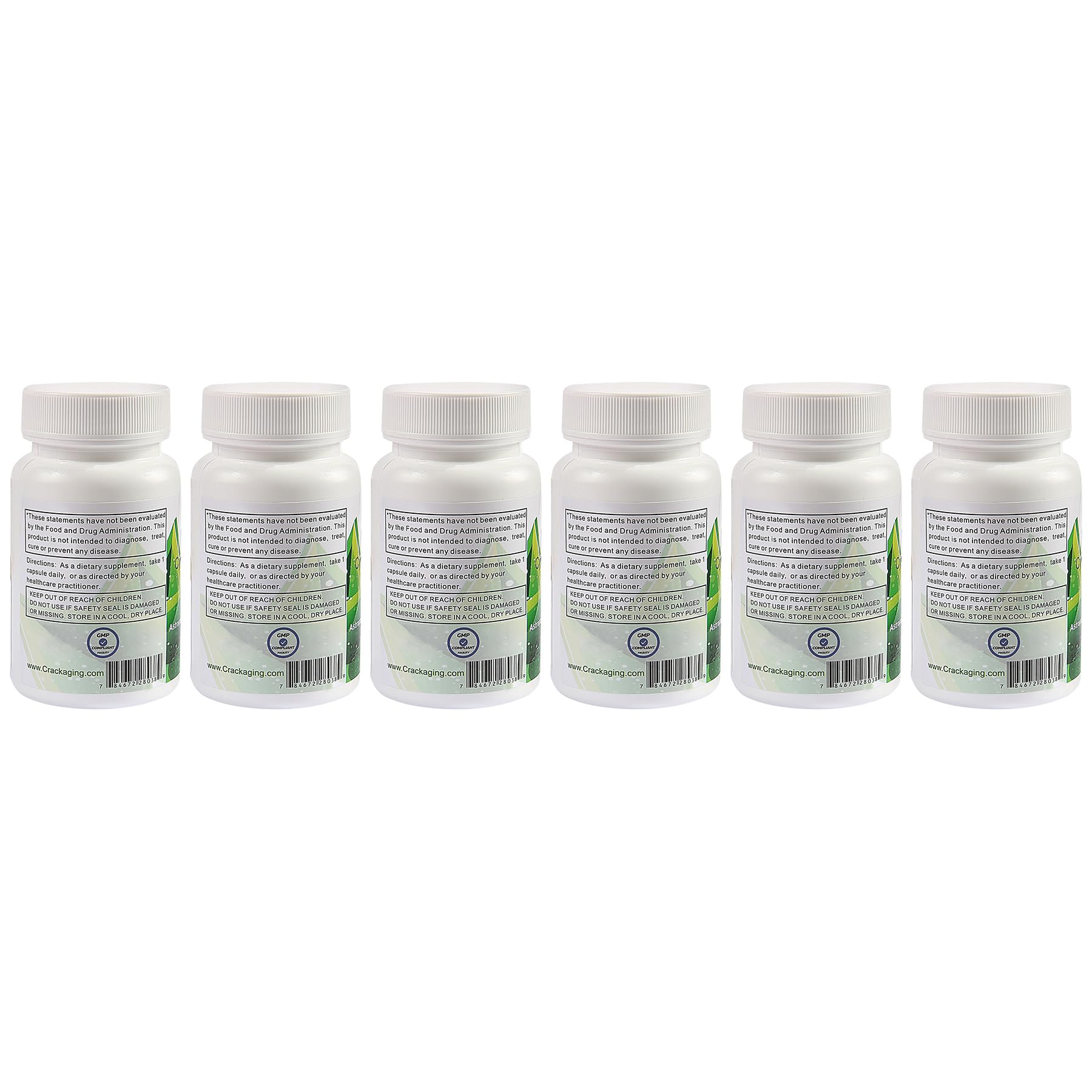 Crackaging Cycloastragenol bottle pour illustrating easy daily dosing routine