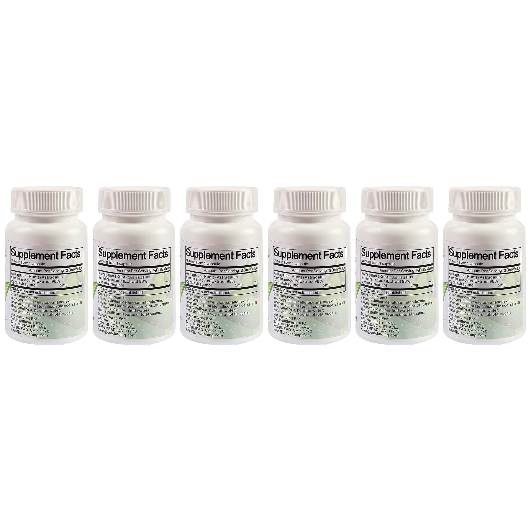 Crackaging Cycloastragenol capsules in a vegetarian shell for gentle digestion.