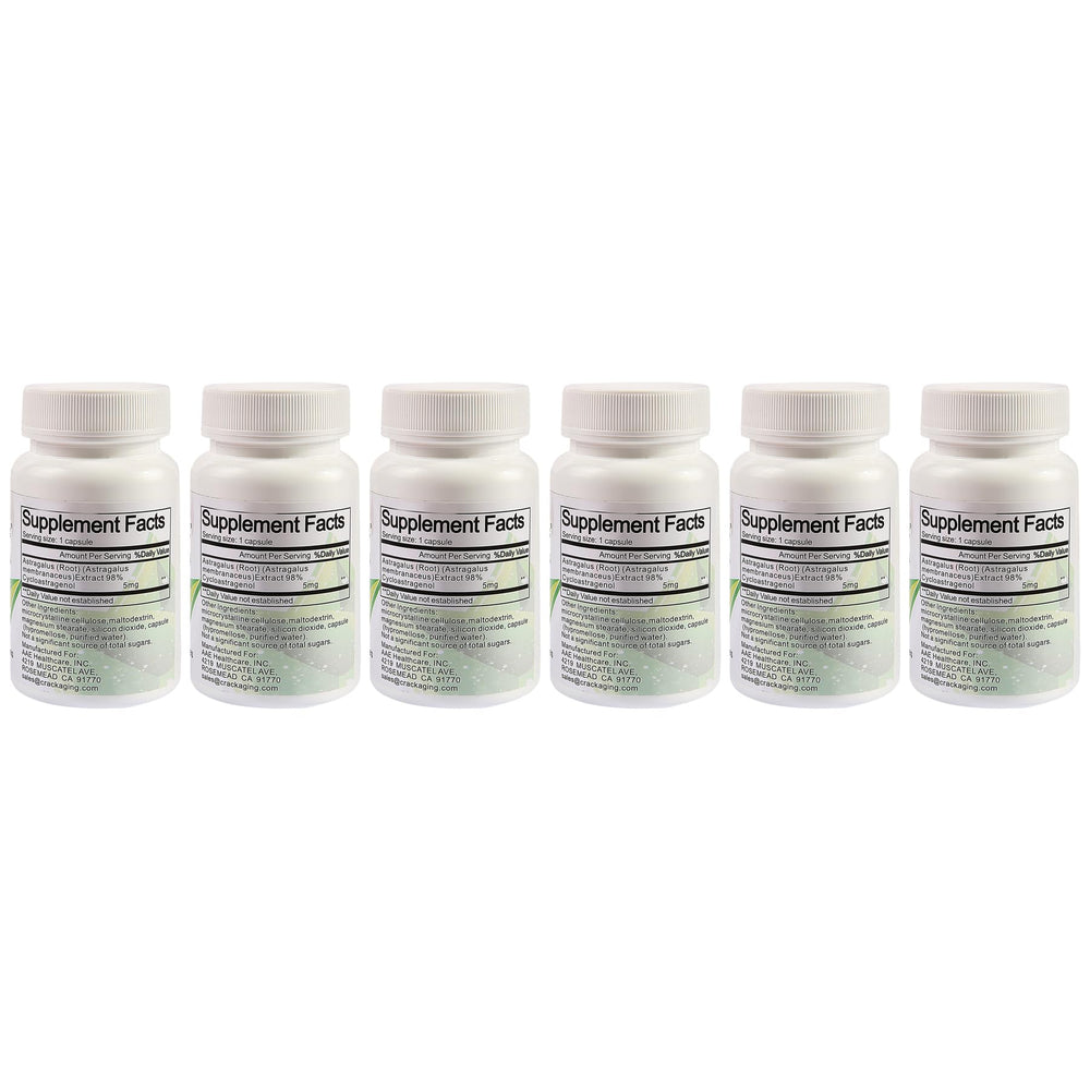 Crackaging Cycloastragenol capsules in a vegetarian shell for gentle digestion.