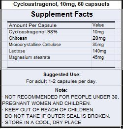 Crackaging Cycloastragenol capsules pour demonstrates convenient daily use.