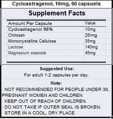 Crackaging Cycloastragenol capsules pour demonstrates convenient daily use.