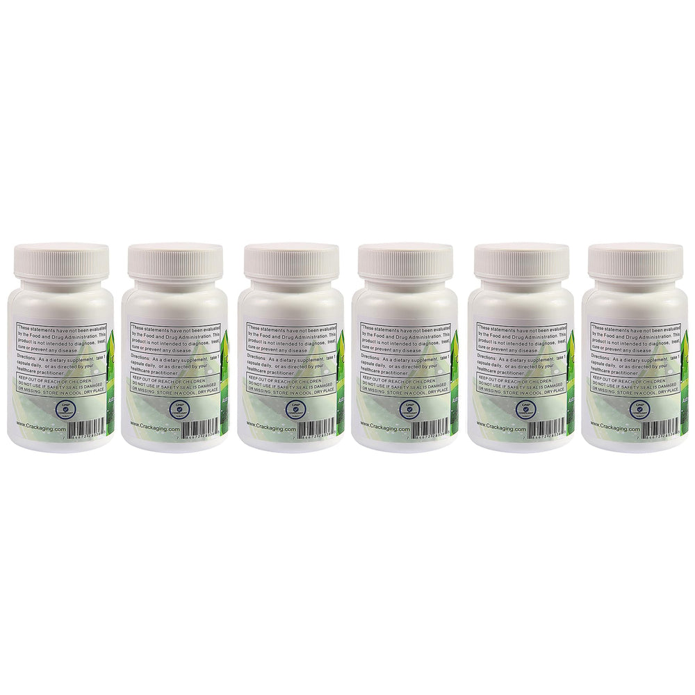 Crackaging Cycloastragenol packaging shows dosage guidance and safety notes.