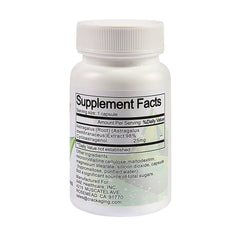 Crackaging Cycloastragenol capsules close-up indicating enhanced absorption potential.