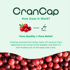 CranCap 90-count bottle ready for easy daily supplementation.