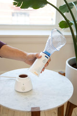 Crane inhaler operates whisper-quiet for relaxed sessions.