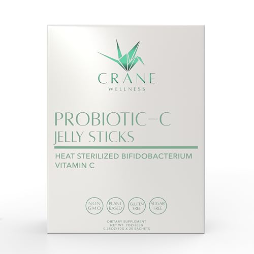 CRANE WELLNESS Probiotic-C Jelly Stick on-the-go sachet highlighting convenient daily use.