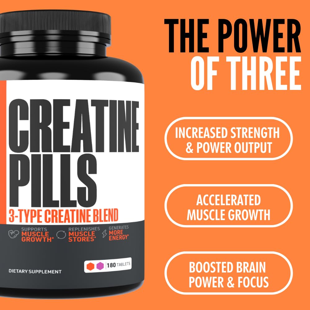 Crazy Muscle Three-atine pills on a dumbbell illustrating training support