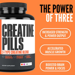 Crazy Muscle Three-atine pills on a dumbbell illustrating training support