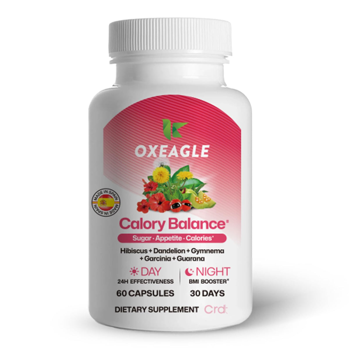 CRDT Appetite Suppressant bottle showing daily capsules for cravings control and weight management.