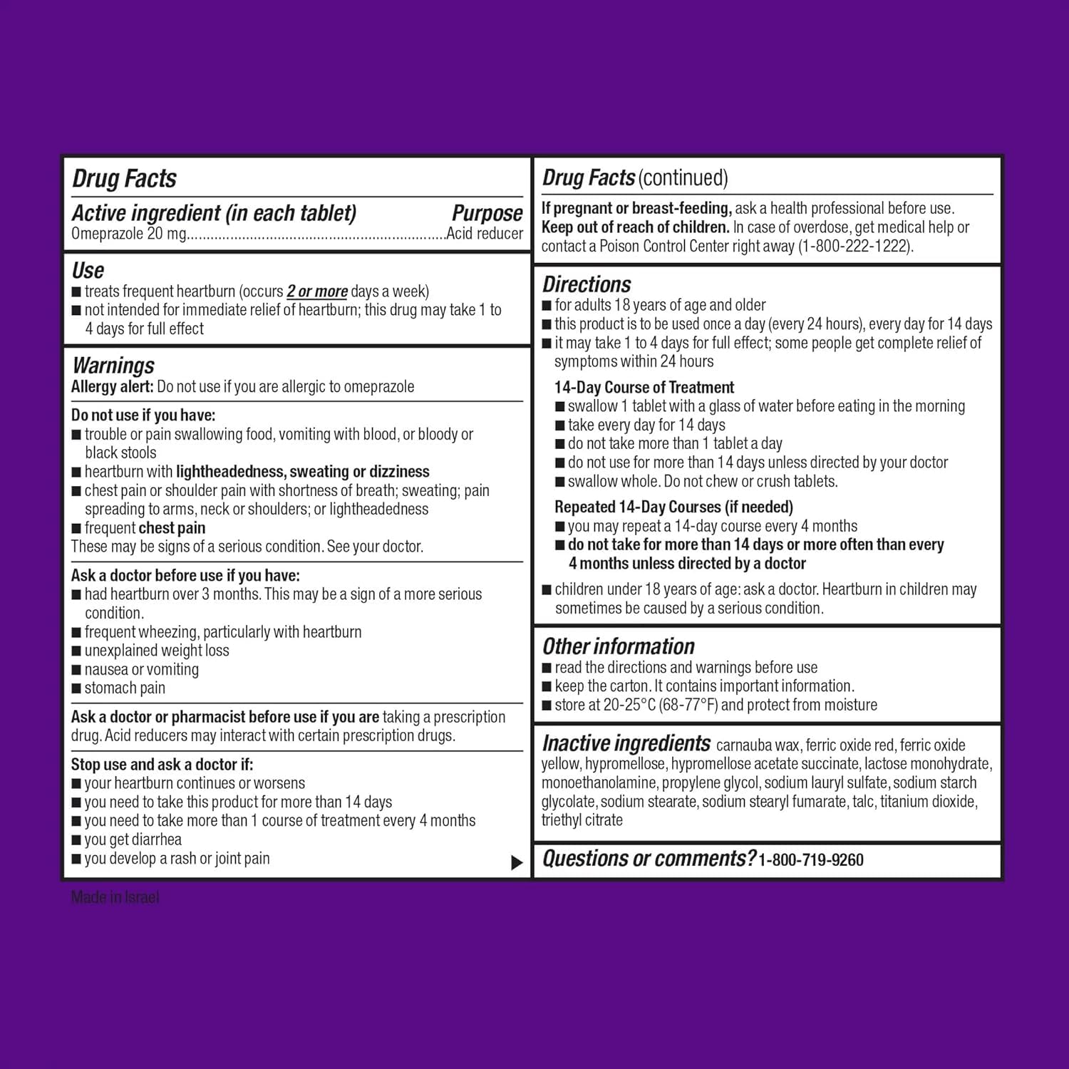 Create and Bundle packaging front view promoting dependable heartburn management.